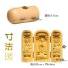 Three-way Buddha Kannon statue, Manjusri, Kannon, and Samantabhadra, wood carving, miniature Buddhist altar, Buddhist box, or altar ornament (10cm hig