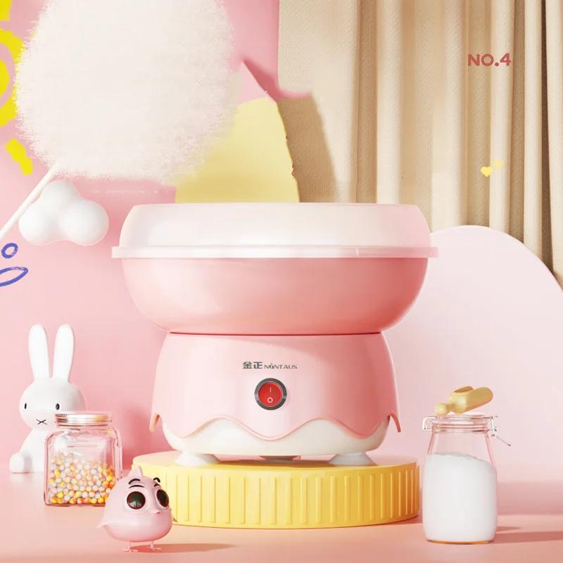 Zuckerwatte Maschine Kinder 1 Stück Zuhause Automatisch Zuckerwatte Machen Mini Bunt Zucker Familiengeschenk Geburtstagsparty Tragbar