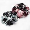 2 Pack Tie Dye Satin Hair Scrunchies Set Hair Ties Hair Band Rope Ponytail Holder Elastic Big Scrunchie Hair Accessories