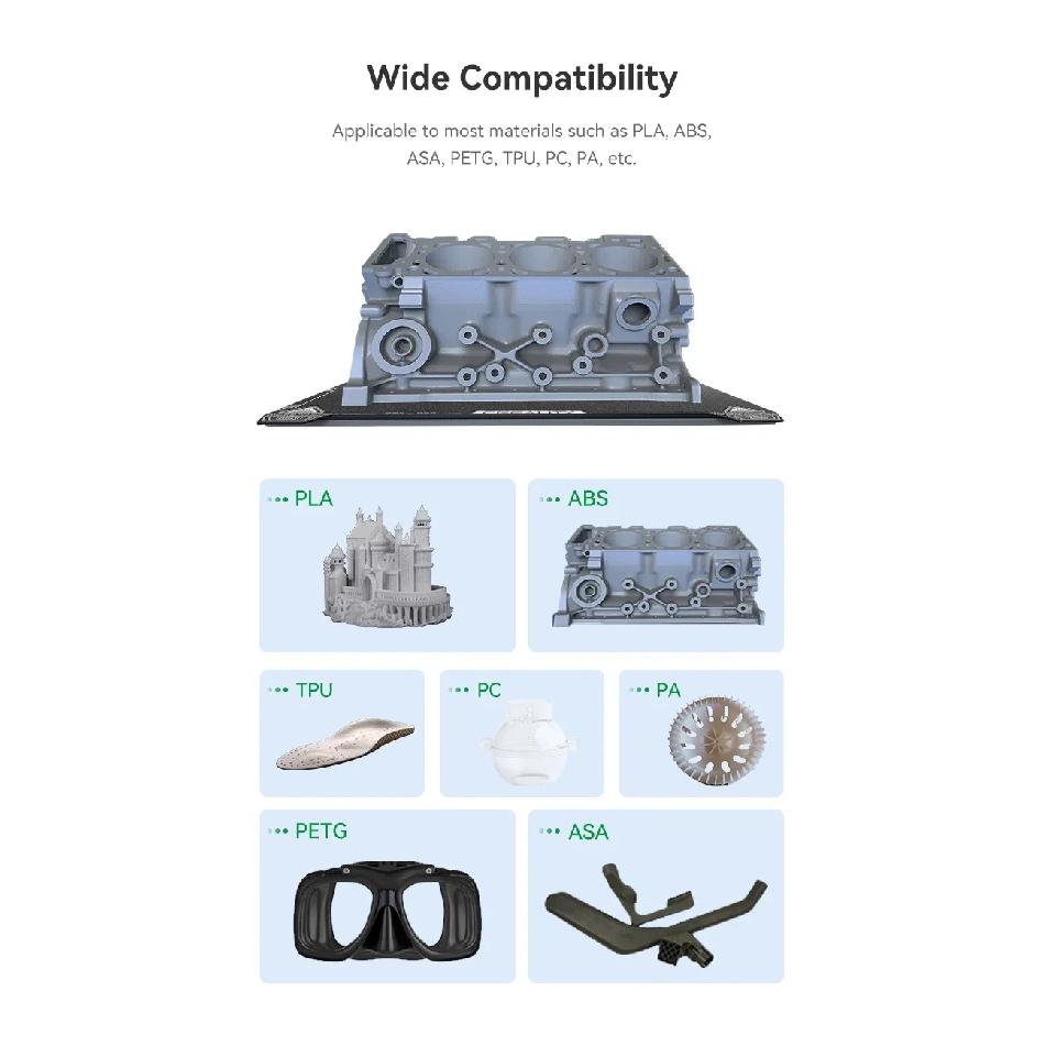 Update Creality Single-Sided PC Platform Board for Ender-3 V3 SE/KE 235x235mm Frosting Build Plate 3D Printer Accessories