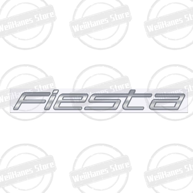 Metal 3D For Ford Fiesta Edge Badge Letter Logo Car Rear Trunk Body Sticker Emblem Glossy Black Accessories