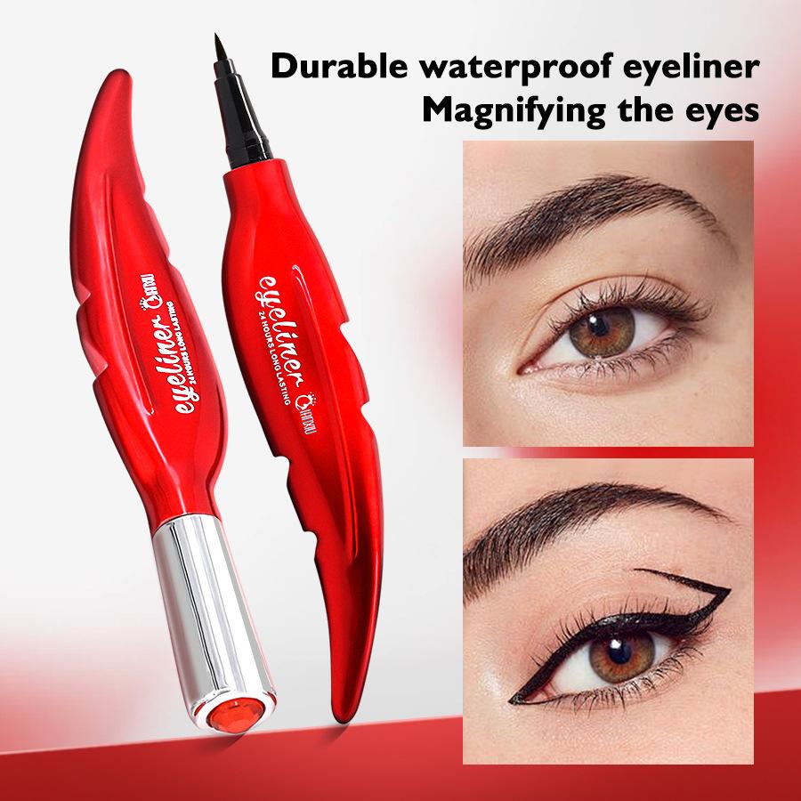 Qianxiu Fine Tip Black Liquid Eyeliner Smooth Long Lasting Smudge Proof
