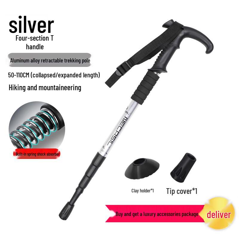 Luxury 4-Section Telescopic Hiking Pole