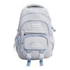 Schoolbag New Campus Style High Value Large Capacity School Bag Fashion Versatile Solid Color Backpack Wide Shoulder Strap Lightweight Backpack Women