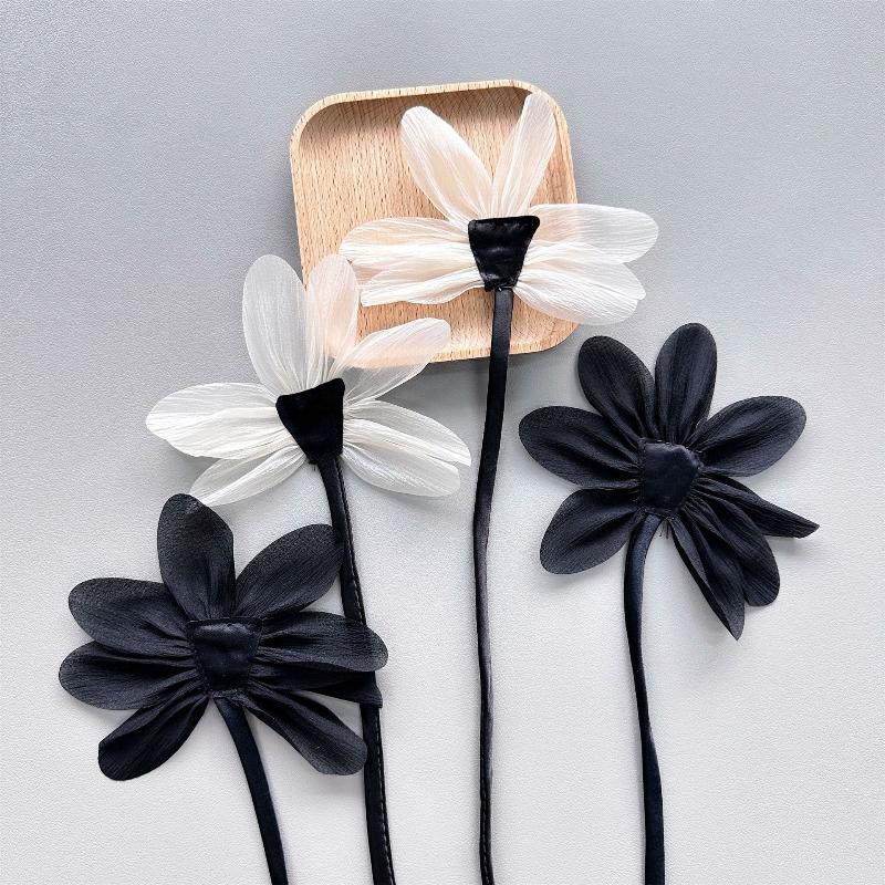 2/1Pcs Cloth Fabric Collar Flower Jewelry Accessories Lace Flower DIY Sew Lapel Pins Handmade Flower Brooch Pins Wedding Party