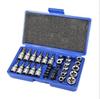 34pcs Sleeve Batch Head Set Motor Repairing Deep Impact Socket Set Hex Socket Assembly Tools Combination Tool for Auto Repair