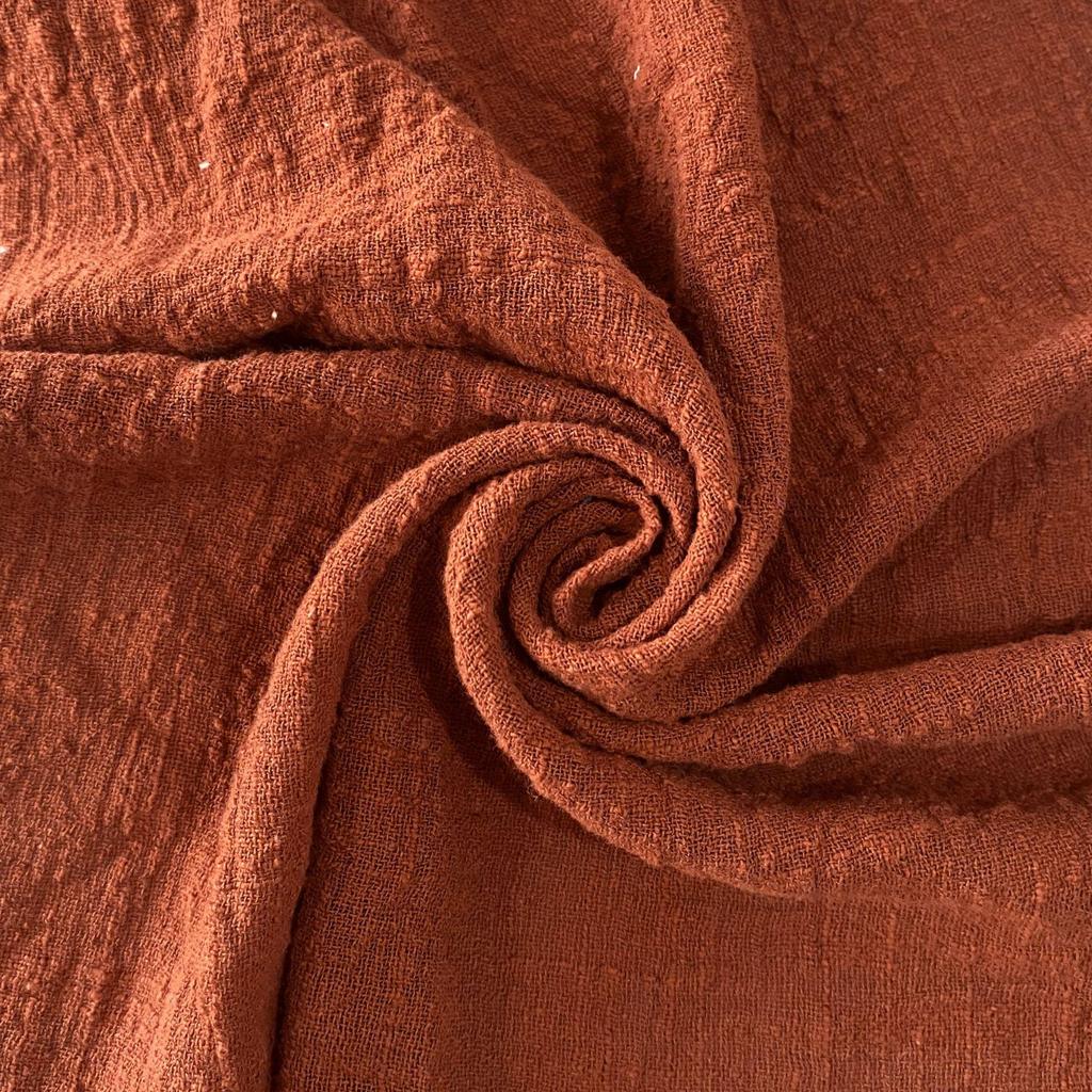 Crinkled Frayed Edge Bamboo Cotton Napkin with Tassels – Western Art Table Decoration Placemat