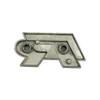 ASFJD1 Metal Car Grille Emblem Rear Trunk Badge Stickers for Volkswagen VW R Rline Polo Golf Jetta Beetle CC Bora Tiguan Touran Passat