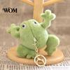 Small Plushie for School Bag Cute Frog Plush Keychain, Soft Stuffed Animal Pendant with Raised Paw, Cartoon Gift Kids Charm Backpack, Mini Doll Adults