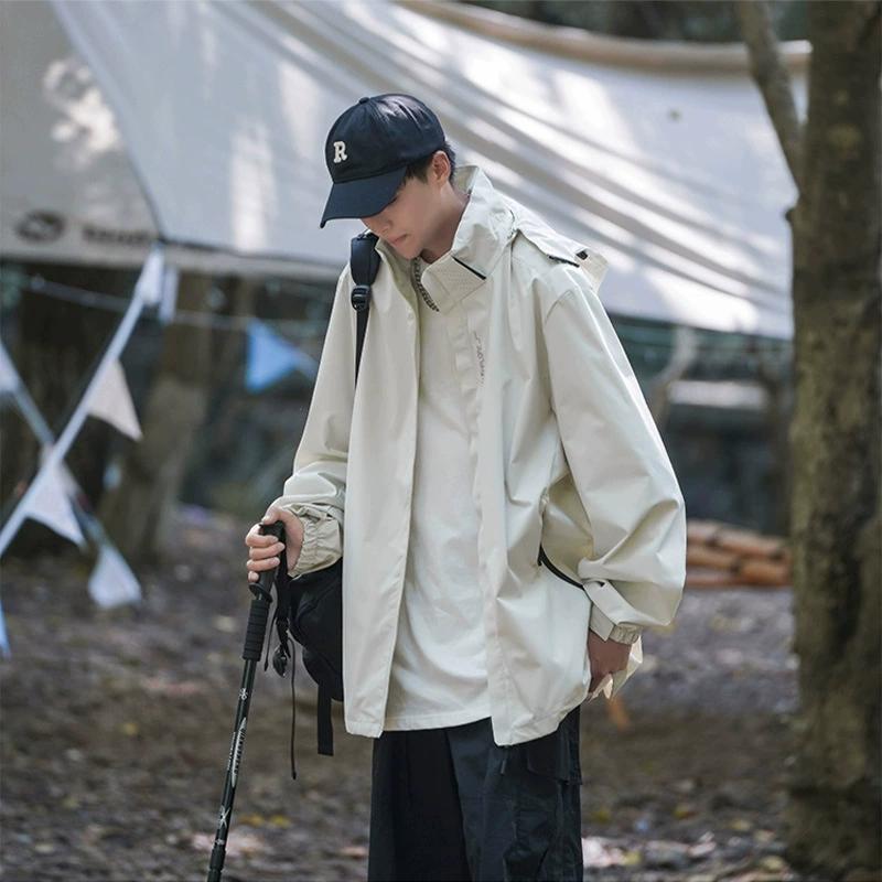 Jacket Men's Spring, Autumn and Summer Outdoor Jacket Men's Hiking Jacket Pure Simple Windbreaker