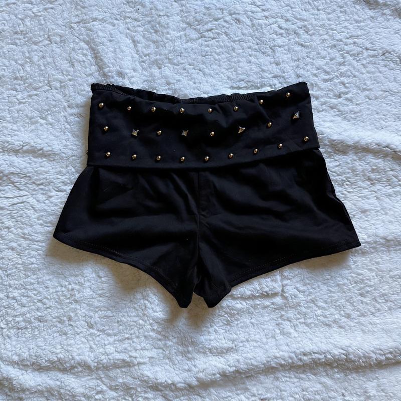 Europäische und Amerikanische Gotische Punk Dunkle Heiße Diamant Sexy Low Waist Shorts