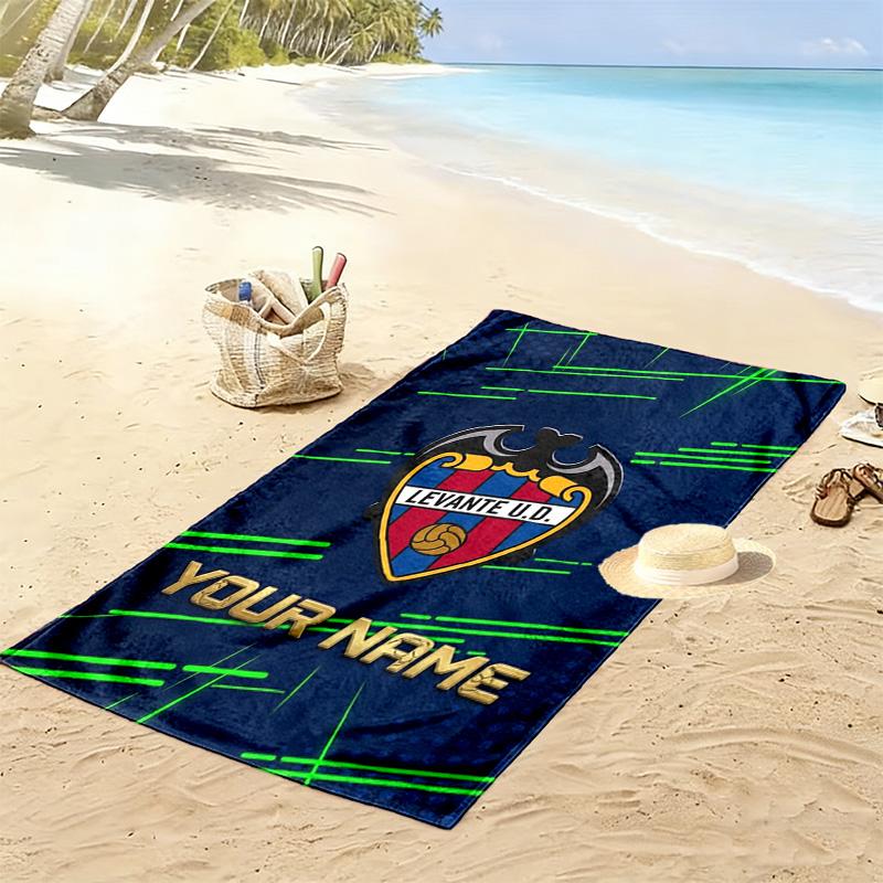 Name Custom Levante UD Print Beach Towel, Large Soft Quick Dry Towel for Beach Camping Swimming