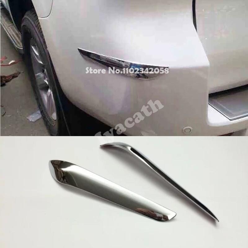 For Toyota Land Cruiser Prado FJ150 FJ 150 2014-2017 Exterior Accessories ABS chrome rearview Front rear corner foglamp cover