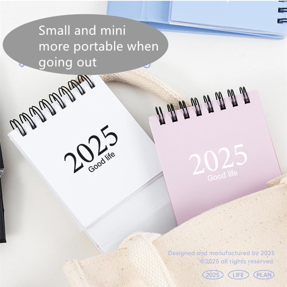 Desk Calendar - , July To December 18 Months Mini Desk Calendar With Stickers, Standing Flip Desktop Calendar For Home Office School