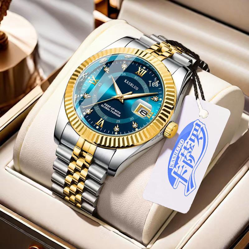 Men's Luminous Quartz Diary Watch: Stylish & High-Value Fashion Accessory