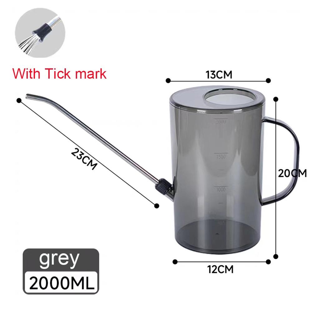 Stainless steel Garden Watering Can Long Nozzle With Tick mark Watering Bucket 1.5L/2L Watering kettle