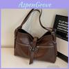 Chic Retro Large Tote Bag For Women In Black Brown Or Coffee Stylish Versatile Design For Fall And Winter