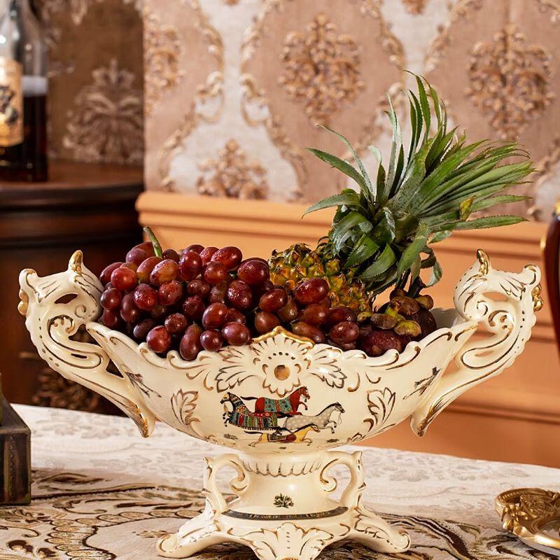 European Style Ceramic Decorative Fruit Bowl