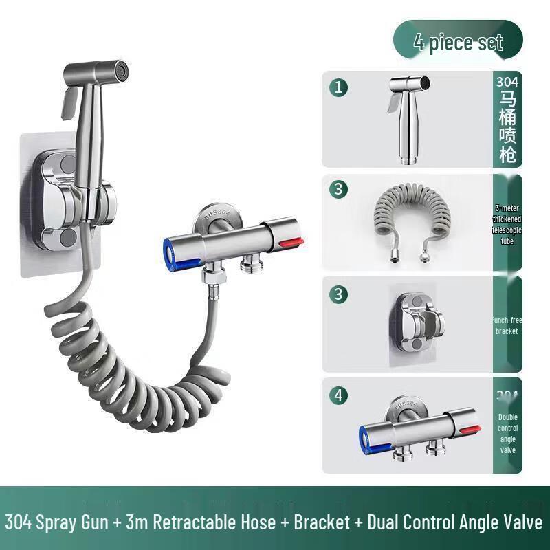 Zhi Shi 304 Stainless Steel Bidet Sprayer Set