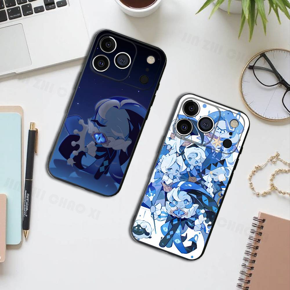 Shadow Milk Cookie Silicone Phone Case For IPhone 17 16 15 14 13 12 11 X XS Plus Pro Max Shockproof Soft Cover