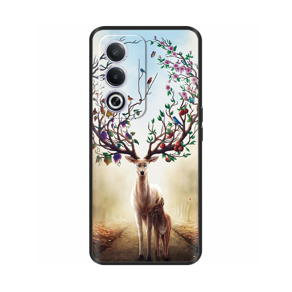 Phone Case for OPPO K12X 5G 6.67" CPH2667 Protection Luxury  Soft Black Silicone Shockproof Shell Painted Back Cover Funda Coque