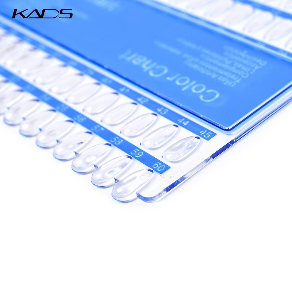 kads Nail Art 60 Tipps, Farbdiagramm, Anzeigegitter, Übungsrad, Make-up-Kunst, falsche Nägel, Display-Tipps, Werkzeug-Design