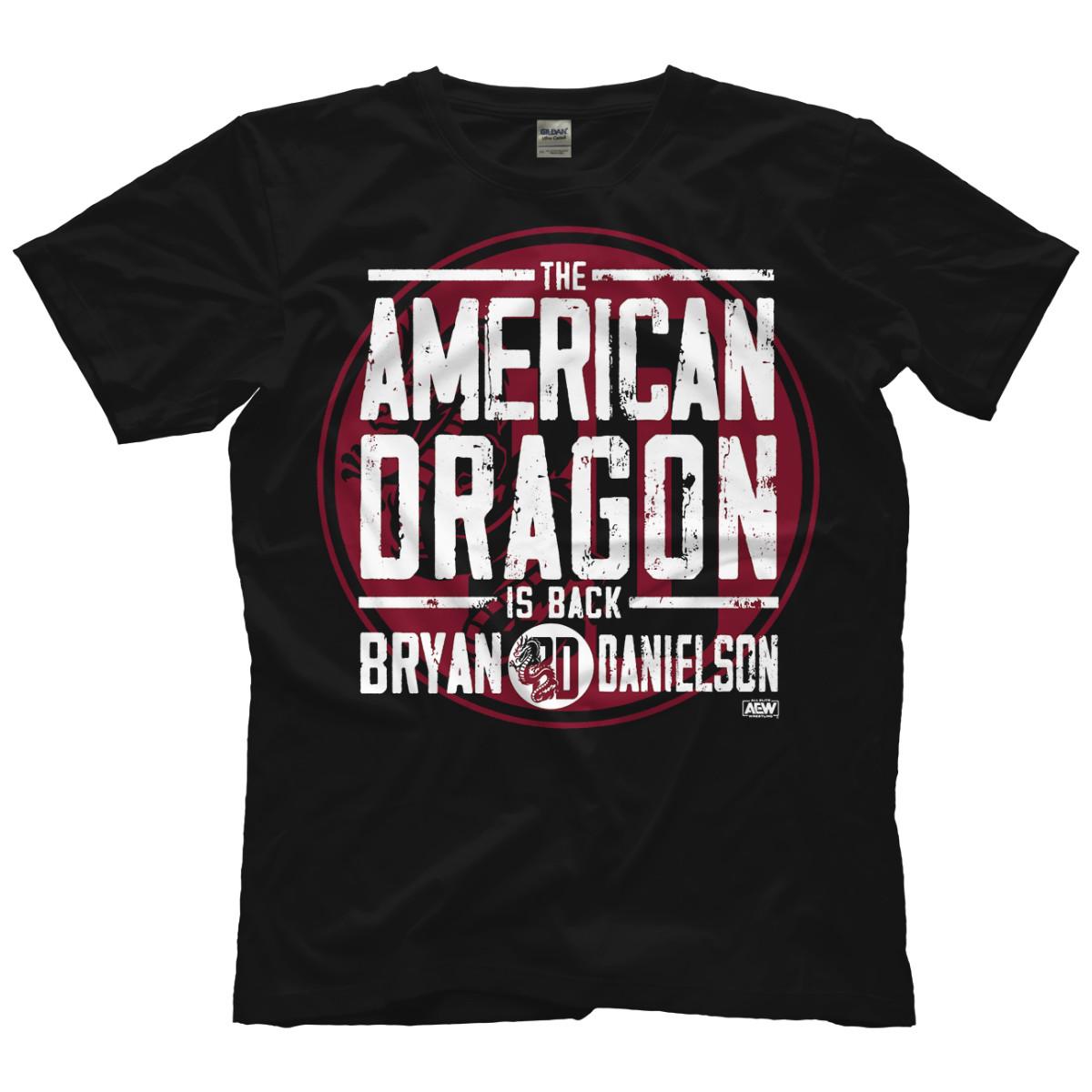 Bryan Danielson - The American Dragon is Back AEW Official T-Shirt S