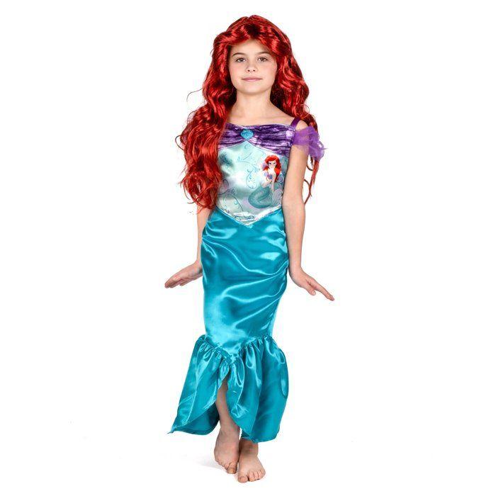 Déguisement Petite Sirène Ariel Classique Fille - LIRAGRAM ESPAÑA, S.L.L. - 7 ans - Noir