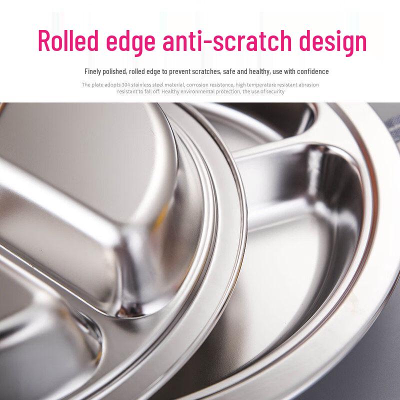 Stainless Steel Divided Meal Tray
