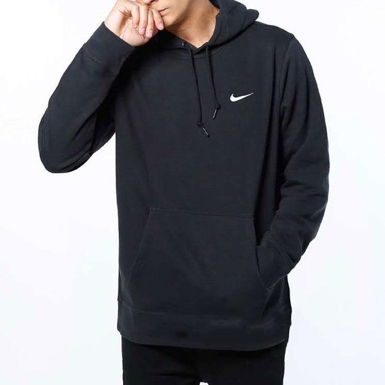 Nike Club Swoosh Casual Sport Hoodie Men Tops Black 916271-010