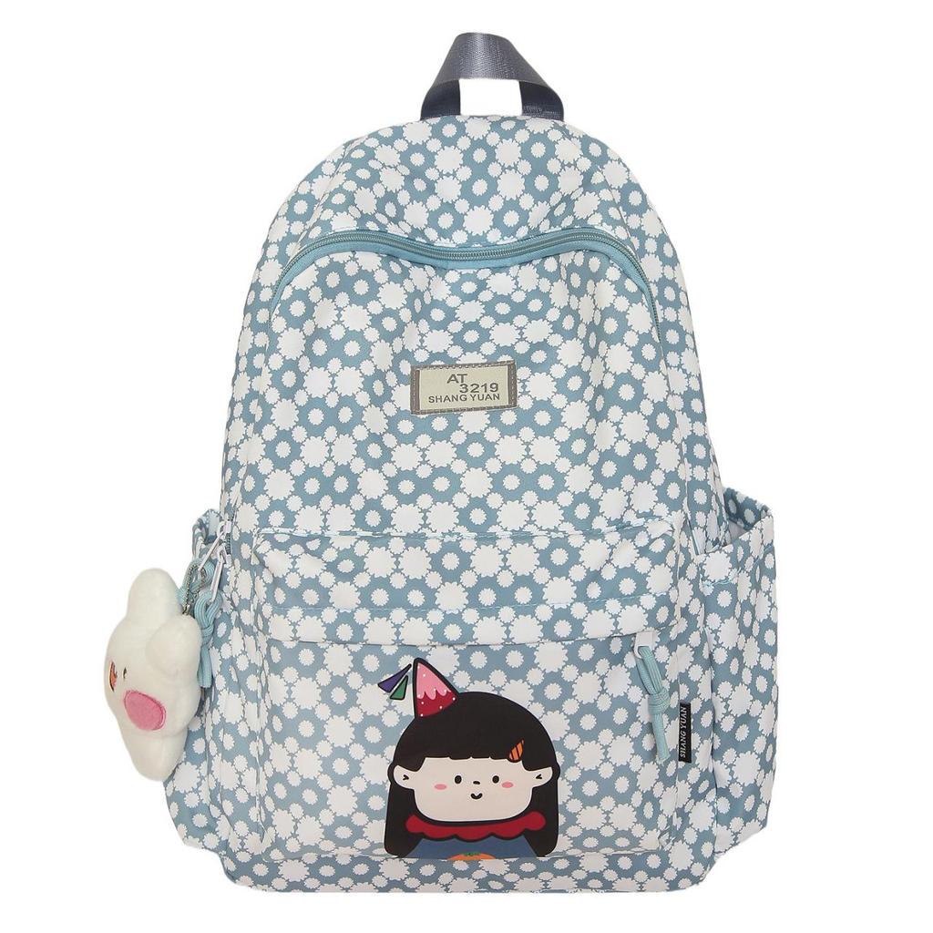 New Cute Cartoon Printed Student Backpack: Lightweight, Durable, Large Capacity Shoulder Bag for Casual Travel & School