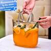 Modern Simple and Creative Hand-held Bubble Bag Glass Bottle One Bottle Multi-use Water Cultivation Fish Drink Juice Pot