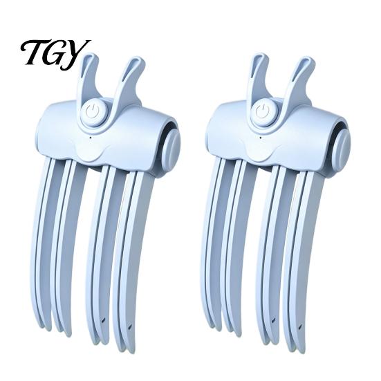 Safe Heated Hair Root Clip 2Pcs Volume Clip, Electric Volumizer Crimper, 3 Minute Lifting Travel Size Styler Comb for Flat Hair, Dual Temperature