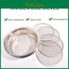 Stainless Sifter Steel Set Soil Sieve Frame With 5 Mesh Sieve Pans Rustproof Garden Sieve