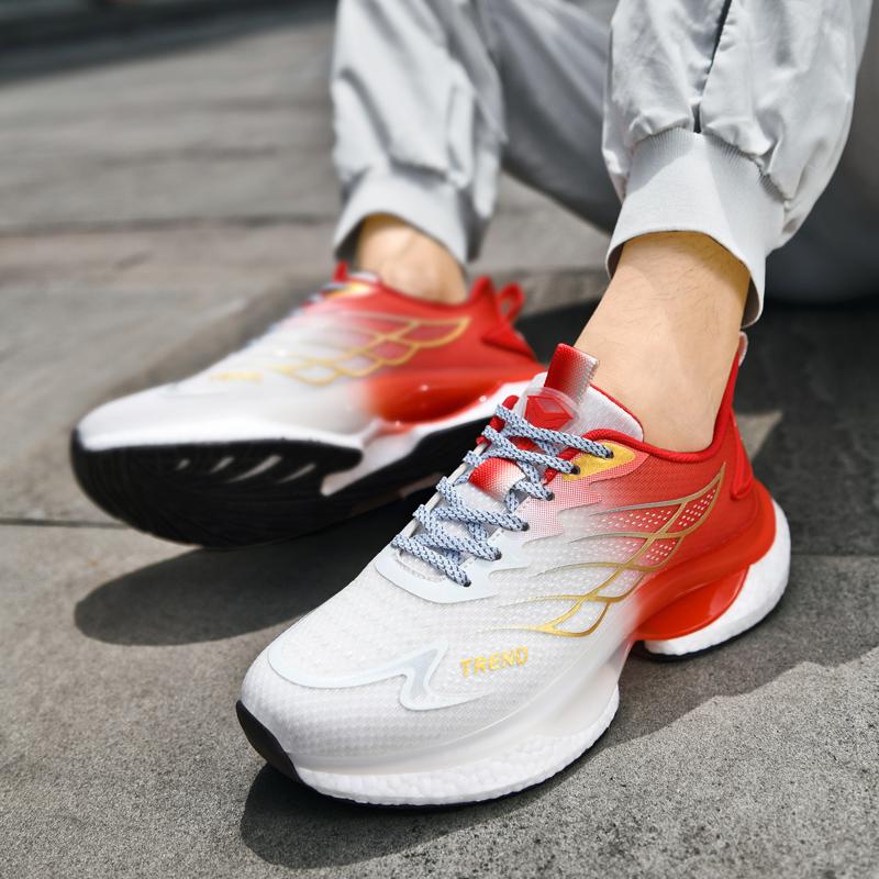 Running Shoes Men Outdoor Air Mesh Breathable Lightweight Sports Shoes Men Comfortable Wear-resistant Anti-slip Casual Men Shoes