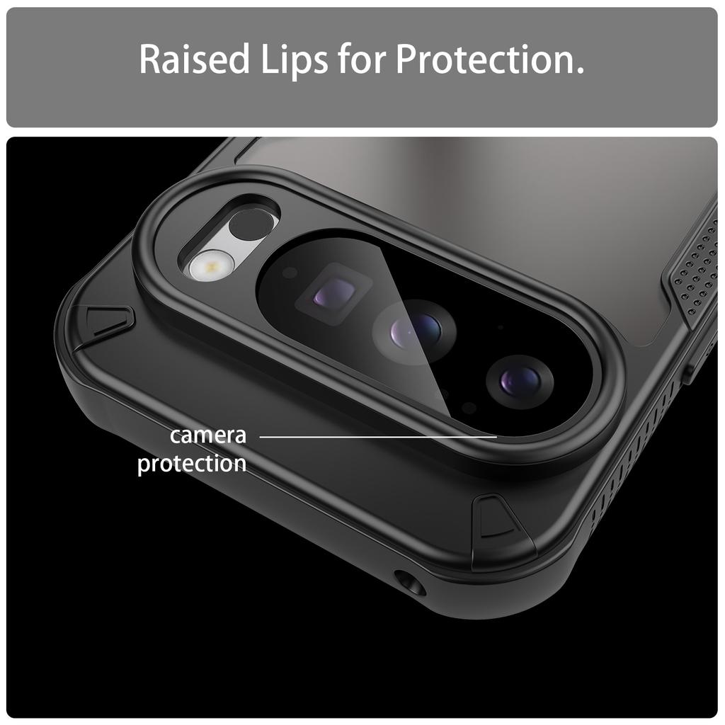 For Google Pixel 10 Pro Case PC+TPU Semi-Transparent Frosted Finish Protective Phone Cover