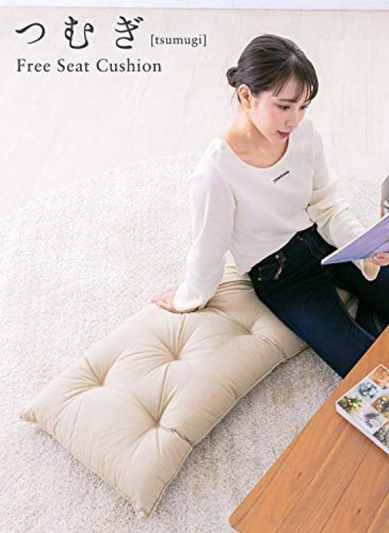 Fabrizm Cushion Made in Japan Free Seat Cushion Tsumugi Rose Approximately Width 45cm x Length 110cm x Thickness 10cm 1081zpk