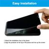 3PCS Black Privacy Glass For iPhone 11 12 13 14 15 16 Pro XS Max XR Anti-Spy Screen Protectors For iPhone 7 8Plus SE2020 Private