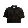 Coach Printed Casual Short Sleeve Polo Shirt Women tops Brown CN425-BRN