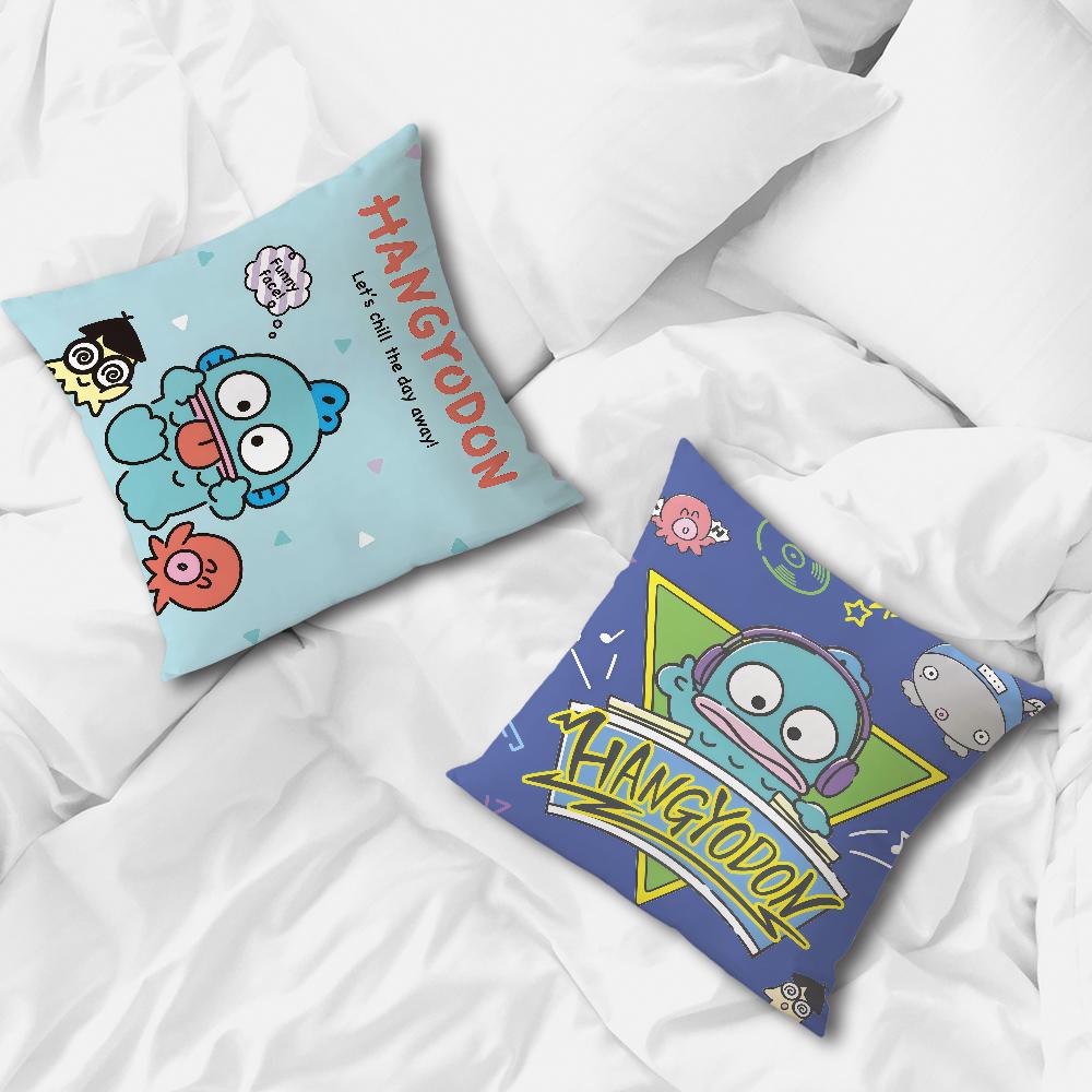 Kawaii Funny h-HangyodonS Cushion Cover Comfortable Soft Pillow Case for Sofa Living Room Home Office Decor Protective Covers