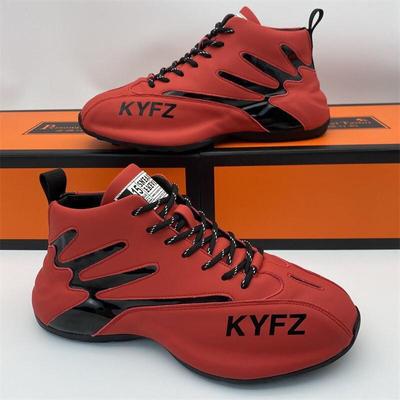 Nuevas zapatillas de deporte de invierno de moda para hombre, de caña alta, gruesas, cálidas, con plataforma antideslizante, zapatillas deportivas informales vulcanizadas para tenis y baloncesto para hombre