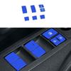 Lock Button Sticker Blue Aluminum For Toyota Corolla - Glass Window Lift