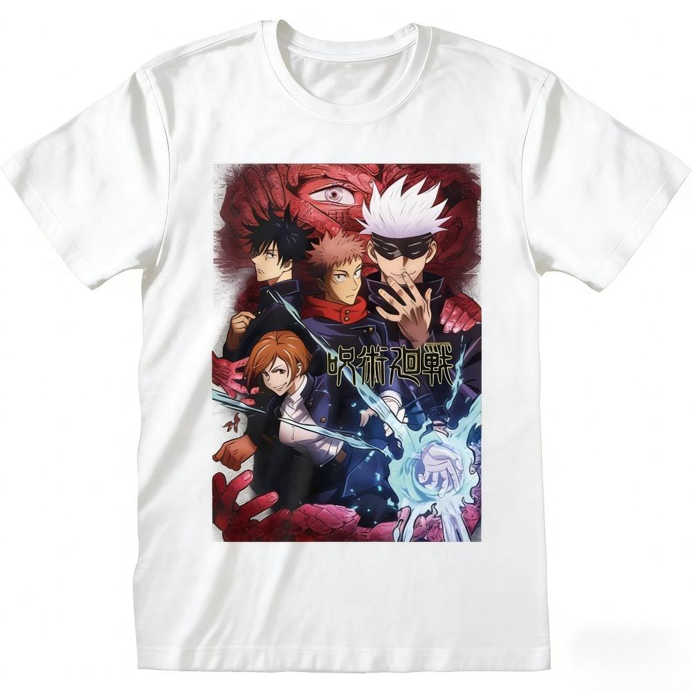 Jujutsu Kaisen Anime Graphic Printed Tshirt Mens and Womens Tshirt Mens Top Sports Tshirt 2026 Summer New