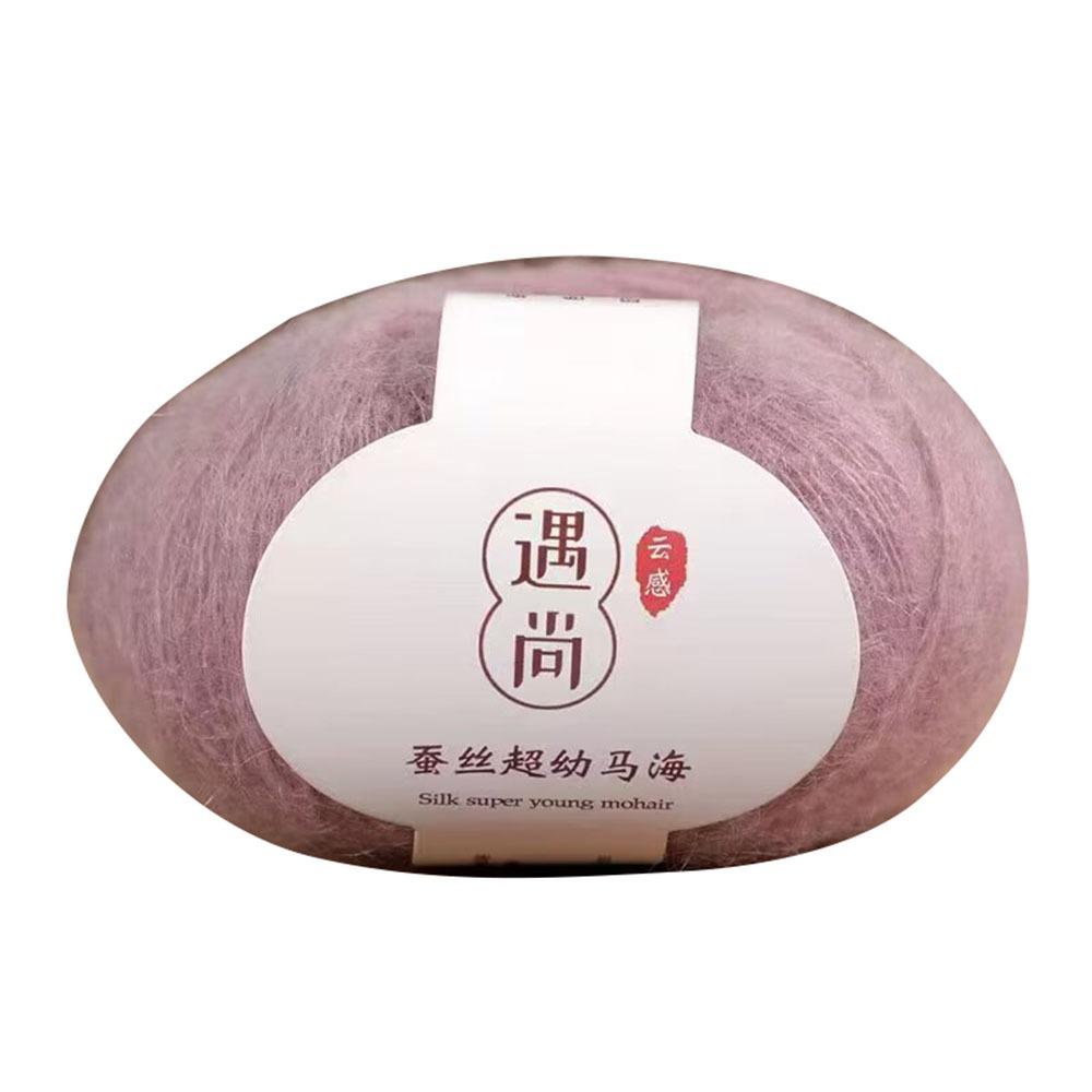 Warm Baby Wool Crochet Yarn 20g/140m Soft Thin Wool Yarn High Content Mohair Yarn  Scarf