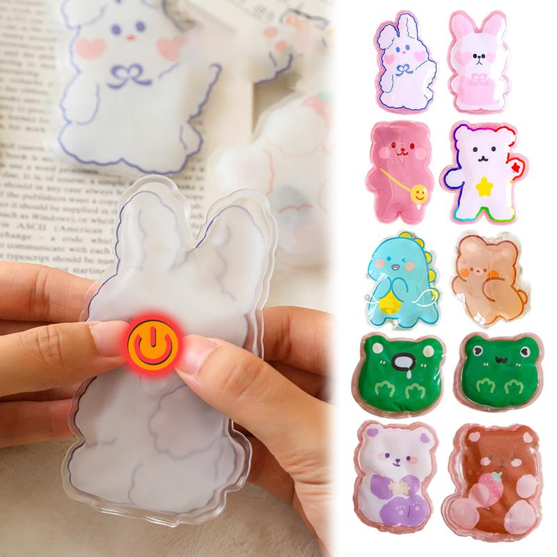 Mini Winter Hand Warmer Instant Heating Cute Gel Hand Warmer Portable Snap Click Pocket Heater Reusable Home Office Outdoor