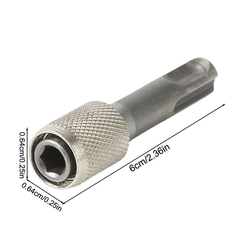 Bohradapter Metallbohrerhülse Hammeradapter Sechskantschaft Schraubbit-Halter SDS-Bit-Adapter Elektrobohrer Zubehör