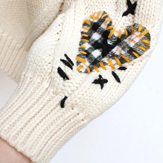Women's Winter Long Sleeve Warm Sweater Female Large Size Loose Casual Knitted Cardigan Christmas Sweater Coat