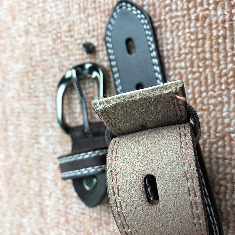 Women's Genuine Leather Fashion Belt – Versatile Casual Waistband with Pin Buckle for Jeans