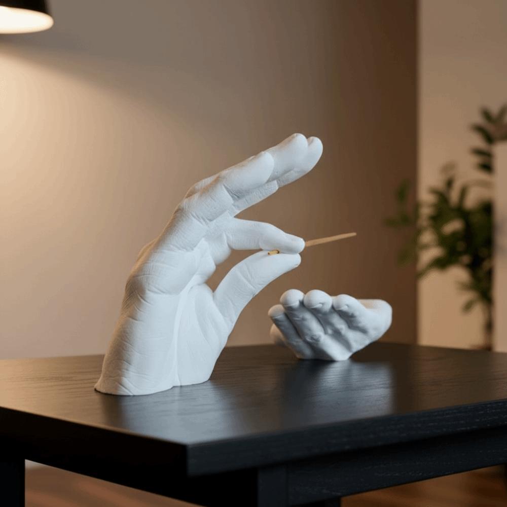 Decorative Palm Shape Incense Holder Resin Gesture Aromatherapy Incense Censer Spa