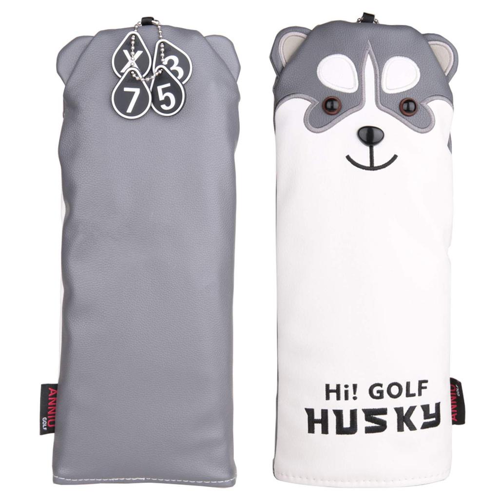 Set of 4 waterproof golf including one for two for woods and one for with conversion Features include and headcovers, driver, (FW), utility/UT, tag.